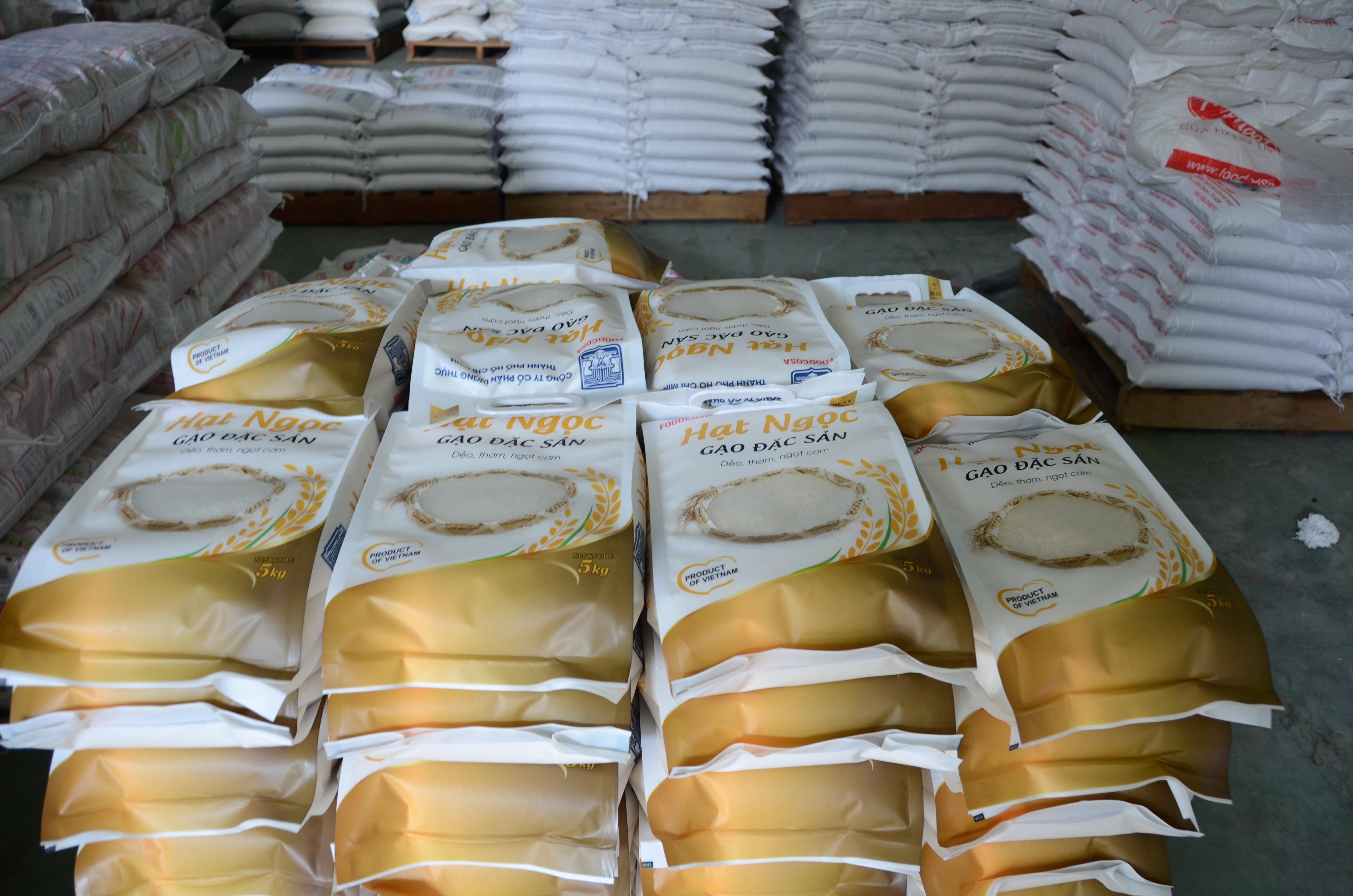 Gạo hạt ngọc xuất khẩu